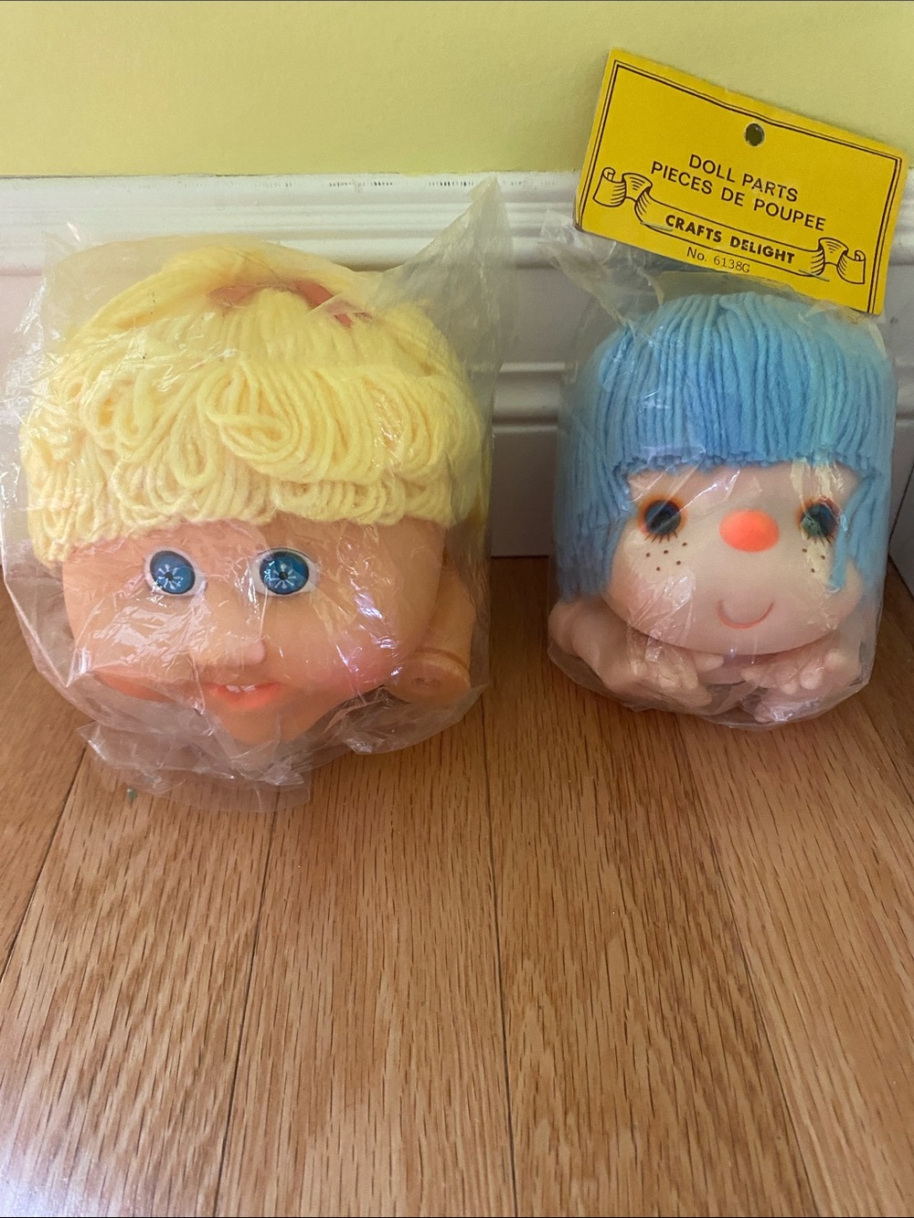 2 Replacement Doll Heads + Hands / New